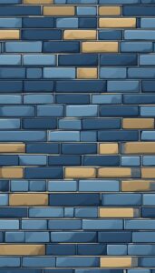 Navy Blue brick wall background 2