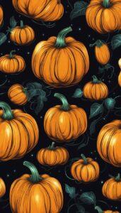 Neon Halloween Pumpkins background 1