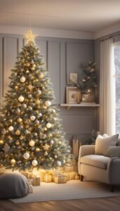 Neutral Christmas Tree background 1