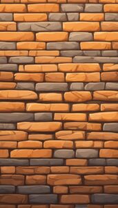 Orange brick wall background 1