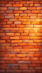 Orange brick wall background 3