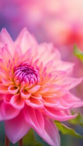 Pink Dahlia Flower background 5