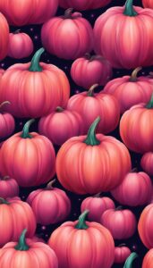 Pink Halloween Pumpkins background 3