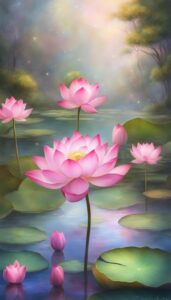 Pink Lotus Flower background 3