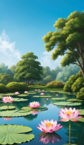 Pink Lotus Flower background 5