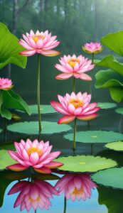 Pink Lotus Flower background 7