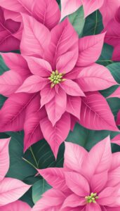 Pink Poinsettia Flower background 2