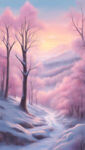 Pink Winter background 1