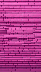 Pink brick wall background 1