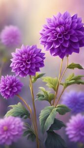 Purple Dahlia Flower background 1