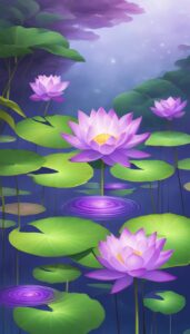 Purple Lotus Flower background 1