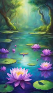 Purple Lotus Flower background 2