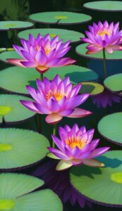 Purple Lotus Flower background 4