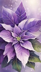 Purple Poinsettia Flower background 1