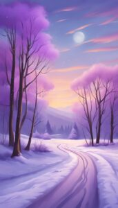 Purple Winter background 1