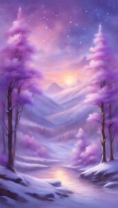 Purple Winter background 2