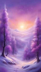 Purple Winter background 3