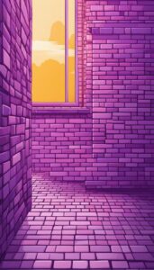 Purple brick wall background 1