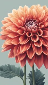 Red Dahlia Flower background 3