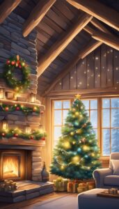 Rustic Christmas Tree background 1