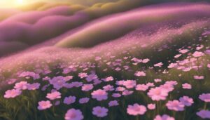 Small Pink Flowers background wallpaper illustration 3