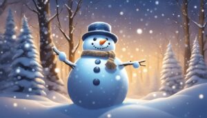 Snowman Christmas background 1