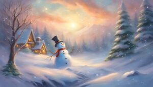 Snowman Christmas background 2