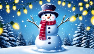 Snowman Christmas background 3