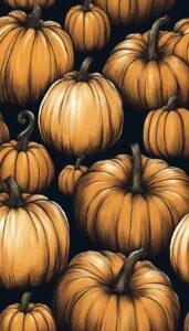 Vintage Halloween Pumpkins background 2