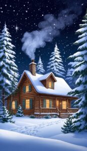 Vintage Winter background 5