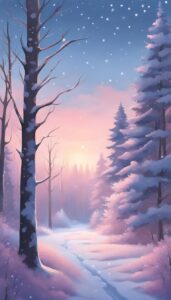 Watercolor Winter background 1