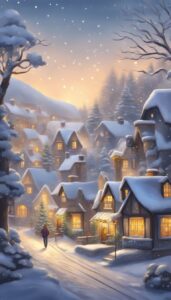 White Christmas Village background 1