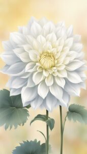 White Dahlia Flower background 1