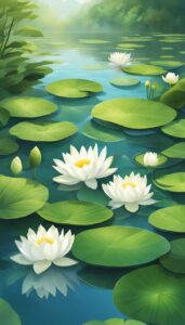 White Lotus Flower background 1