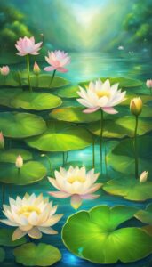 White Lotus Flower background 2