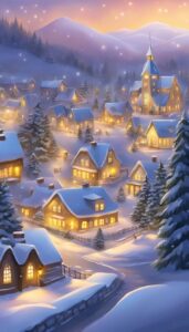 Winter Wonderland Christmas Lights background 1