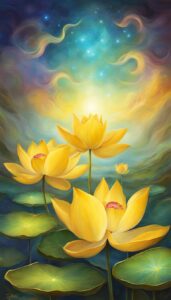 Yellow Lotus Flower background 2