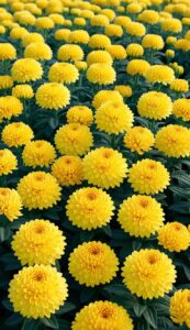 Yellow Mum Chrysanthemum flower background aesthetic wallpaper illustration 4