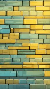 Yellow brick wall background 2