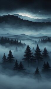 black foggy background wallpaper illustration 2