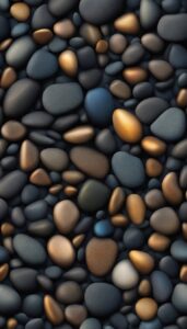 black pebbles background wallpaper texture pattern 5