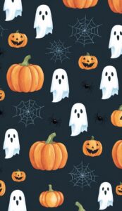 cute Halloween Pattern Background Illustrations Wallpaper 3