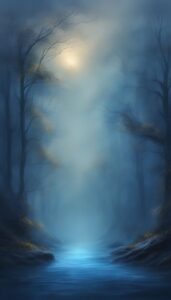 dark blue foggy background wallpaper illustration 1