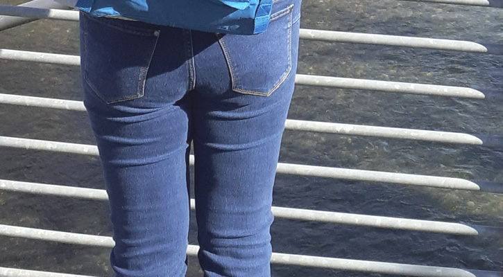 denim jeans close up