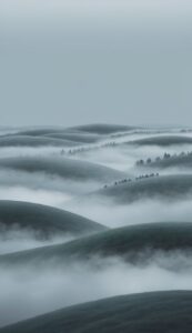 grey foggy background wallpaper illustration 1