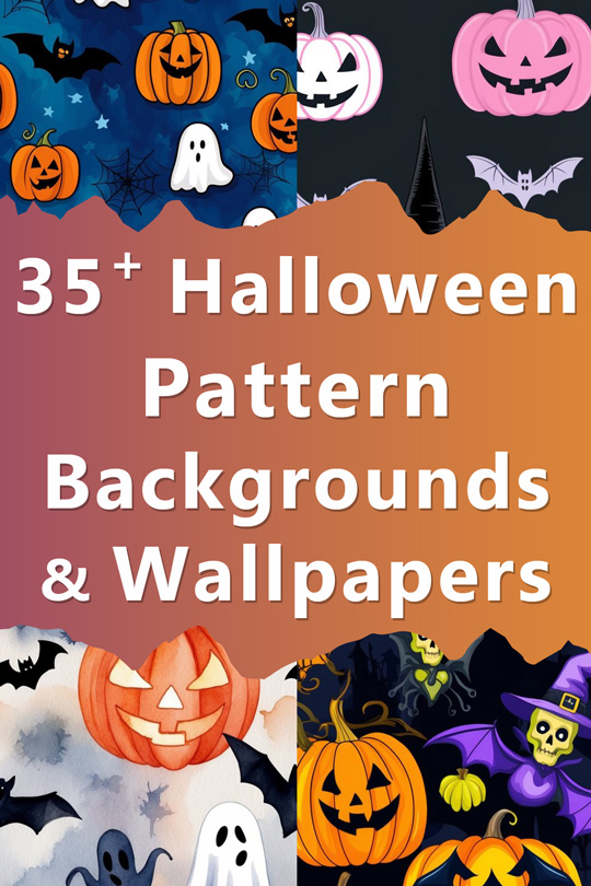 halloween pattern backgrounds illustrations wallpapers