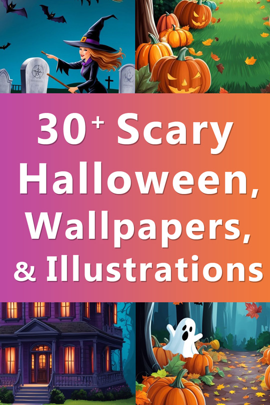 halloween phone wallpapers backgrounds illustrations