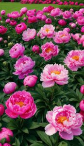 pink peonies flowers background wallpaper illustration 1