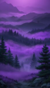 purple foggy background wallpaper illustration 1