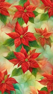 red Poinsettia Flower background 7